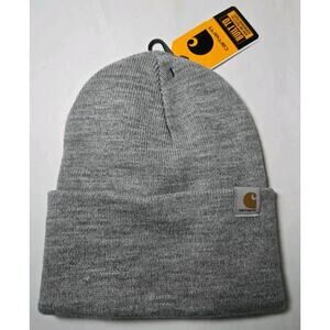 Carhartt Watch Cap 2.0 Beanie Cuffed Knit Hat 100% Acrylic - Brand New - Grey